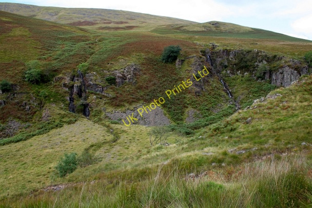 Photo 6"x4" Two Waterfalls at Miterdale Head. Boot c2007