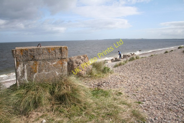 Photo 6"x4" Anti-Tank Concrete Blocks, Findhorn Findhorn c2007