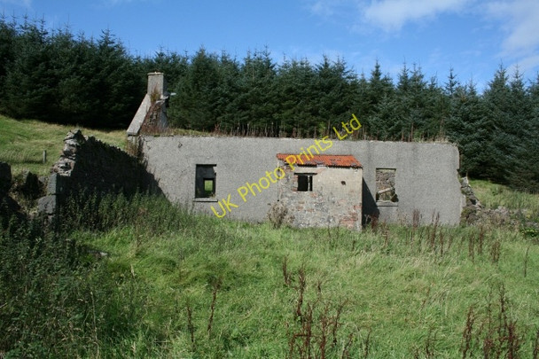 Photo 6"x4" Ruined Farmhouse at Killypole. Drumlemble c2007