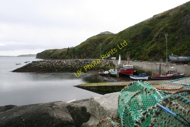Photo 6"x4" Tarbert Fishing Jetties Direcleit c2007