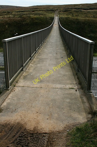 Photo 6"x4" Footbridge Over the M62 (2). Rakewood c2007