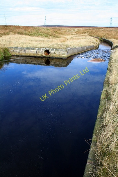 Photo 6"x4" Settling Pond at Rag Sapling Clough. Gale\/SD9417 c2007