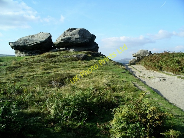 Photo 6"x4" Rocks, Froggatt Edge Froggatt c2007