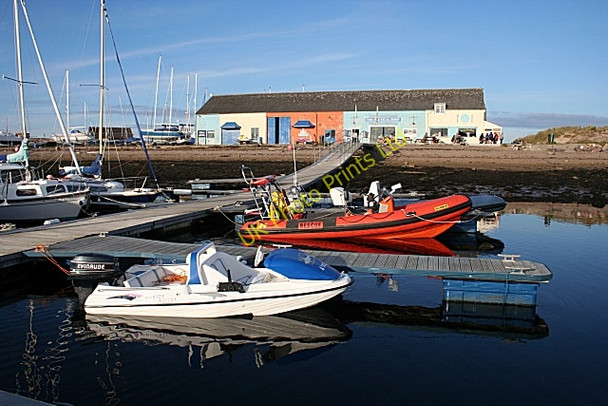 Photo 6"x4" Jetty and Nautical Shop at Findhorn Findhorn c2007