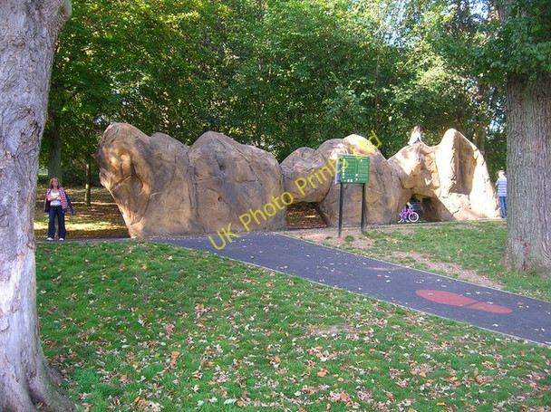 Photo 6"x4" Climbing Rock, Hove Park Hove c2007