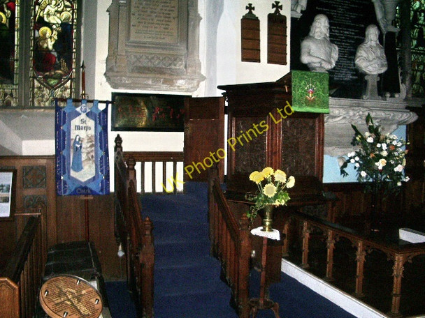 Photo 6"x4" The Parish Church of St Mary, Chirk, Pulpit Chirk\/Y Waun c2007