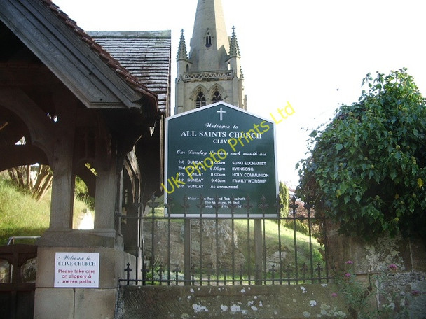 Photo 6"x4" All Saints Church, Clive, Sign Clive\/SJ5124 c2007