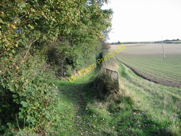 Photo 6"x4" Footpath from Pike Road Eythorne c2007
