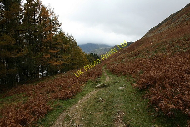 Photo 6"x4" Footpath on North West Side of Haweswater Laythwaite Crags c2007