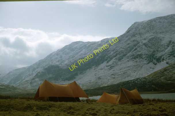 Photo 6"x4" Campsite beside Loch a' Choire Mh\u00c3\u00b2ir Loch a' Choire Mh\u00f2ir\/NH3088 c1965