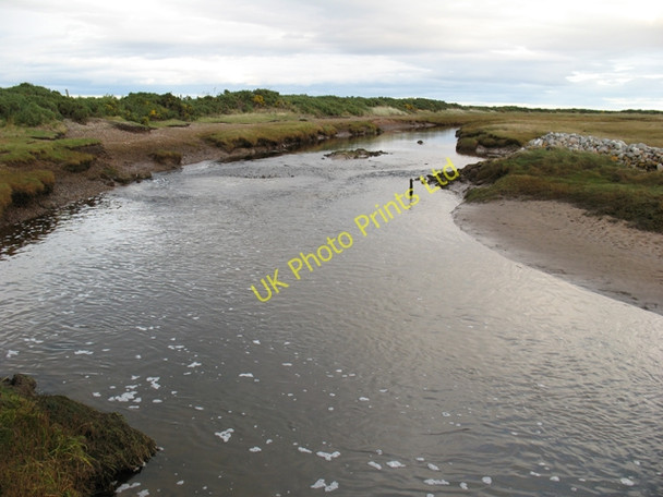 Photo 6"x4" Saltmarsh channel on the Carse of Delnies Moss-side\/NH8555 c2007