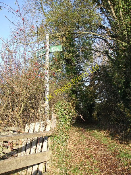 Photo 6"x4" Footpath to the northeast from Watery Lane Gubblecote c2007