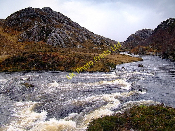 Photo 6"x4" The River Laxford Druim na h- Aimhne c2007