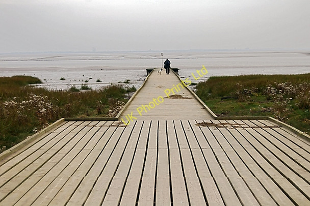 Photo 6"x4" Jetty at low tide Lytham c2007