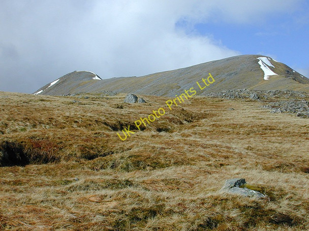 Photo 6"x4" Heading north up the south ridge of A' Chralaig A' Chr\u00e0laig c2004