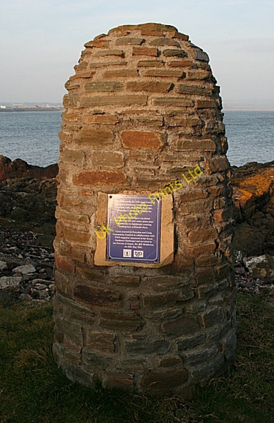 Photo 6"x4" Cairn at Scurdie Ness Montrose c2007