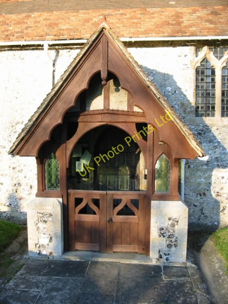 Photo 6"x4" Porch on St Pancras church Coldred c2007