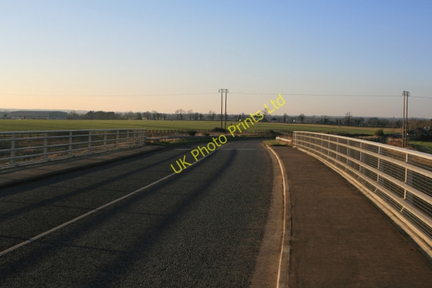 Photo 6"x4" View west towards Staffordstown Turvey from a bridge over the M1 near Belinstown, Co. Dublin. Donabate c2007
