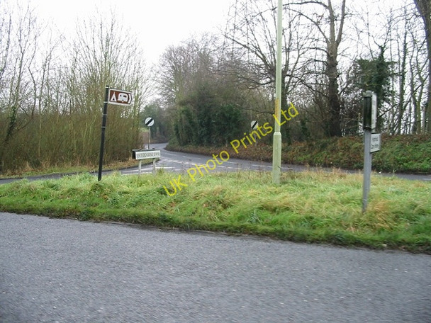 Photo 6"x4" Entrance to Bekesbourne Lane from the A257 Bekesbourne Hill c2007