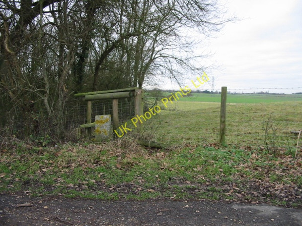 Photo 6"x4" Footpath to Brabourne Lees from Southenay Lane Brabourne c2007