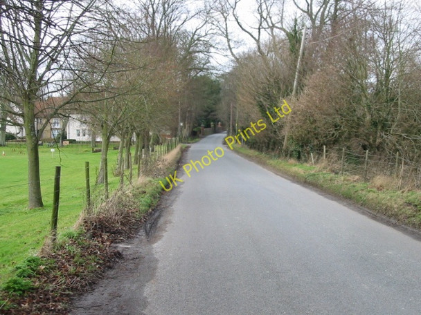Photo 6"x4" Looking NW along Longage Hill Lyminge c2007