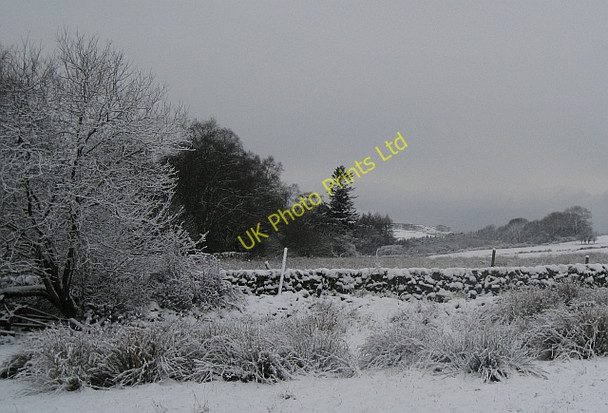 Photo 6"x4" Wintery fields Old Bridge of Urr c2008