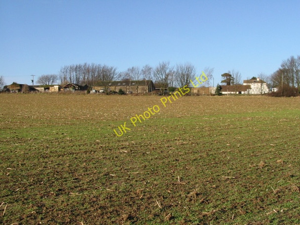 Photo 6"x4" Eastling Down Farm from the Sandwich Road Coldred c2008