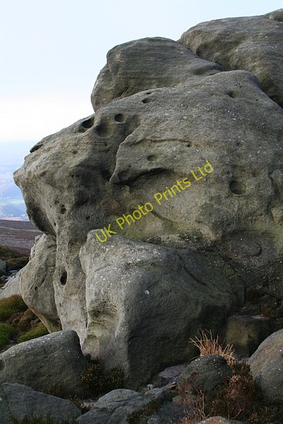 Photo 6"x4" Weathered Boulder on Simons' Seat Howgill\/SE0659 c2008