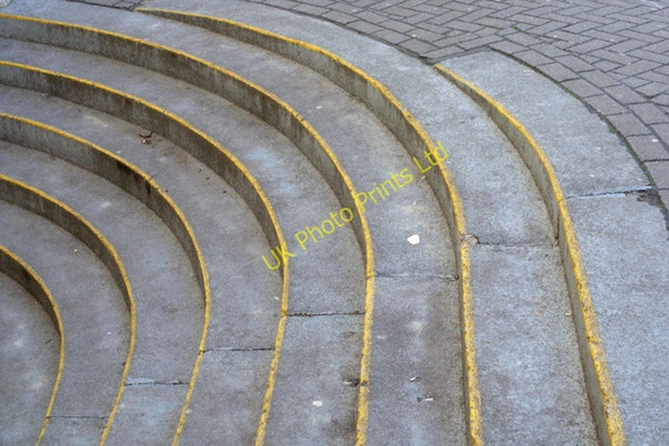 Photo 6"x4" Curved Steps Nottingham\/SK5641 c2008