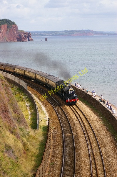 Photo 6"x4" South Devon seawall at Teignmouth Teignmouth c2006