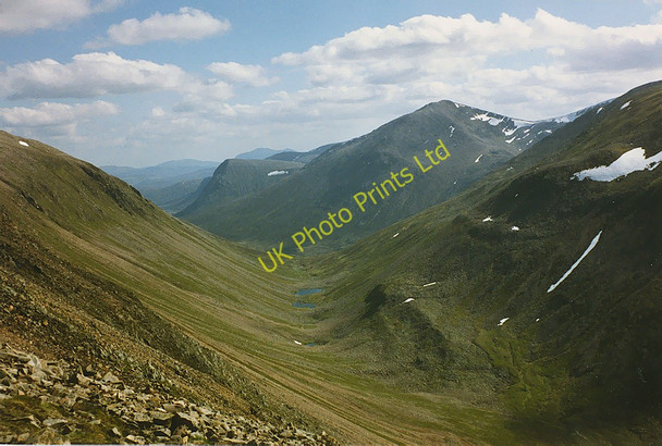 Photo 6"x4" View down the Lairig Ghru from Miadan Creag an Leth-choin Cairn Lochan c1989