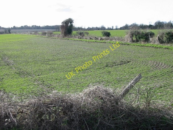 Photo 6"x4" View SW across the fields towards Barfrestone Barfrestone c2008
