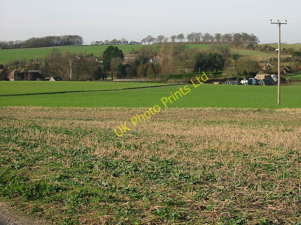 Photo 6"x4" View of Chillenden from Sandwich Road Chillenden c2008