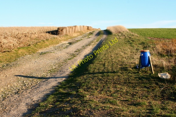 Photo 6"x4" Rat Hall Farm track Little Abington c2008 P1
