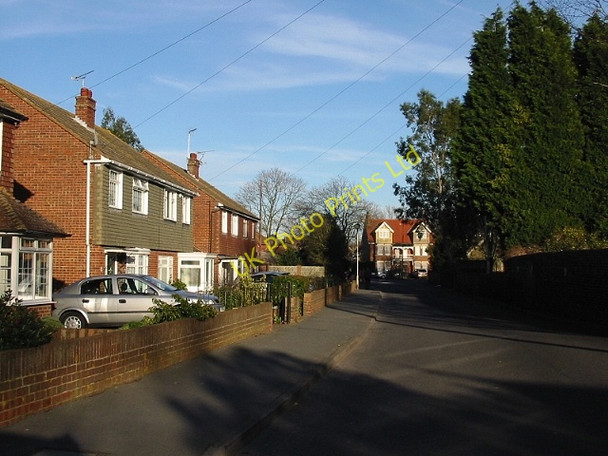 Photo 6"x4" View along St Bart's Road to junction with Dover Road Sandwich c2008