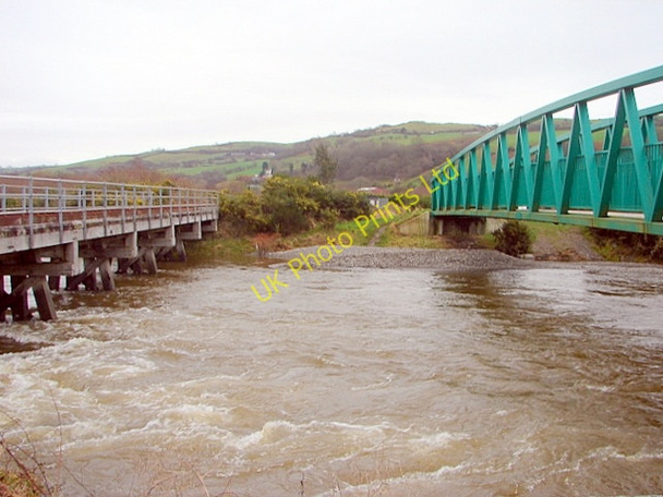 Photo 6"x4" Twin bridges across the Rheidol Aberystwyth c2008