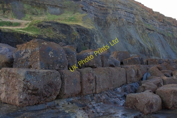 Photo 6"x4" Remains of Former Breakwater, Black Nab Stainsacre c2008