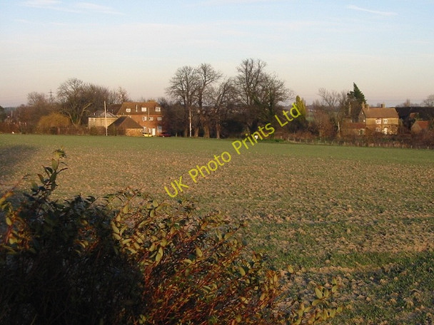 Photo 6"x4" View across the field to Grove Manor Farm Sandwich c2008