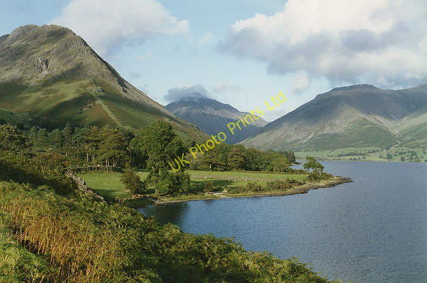 Photo 6"x4" Wastwater shore near Netherbeck Bridge Wasdale Head\/NY1808 c1991