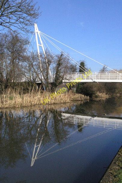 Photo 6"x4" The Long Eaton School, footbridge Long Eaton c2008
