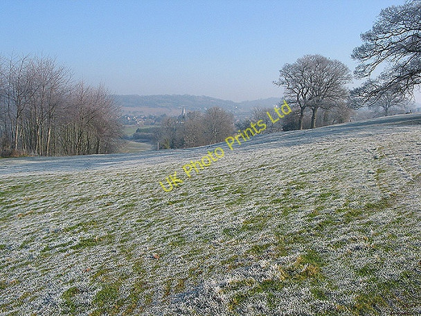 Photo 6"x4" View towards Fownhope village Ballingham Hill c2008