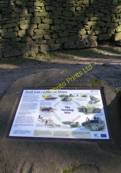 Photo 6"x4" Information board, North Lees Hall Hathersage c2008