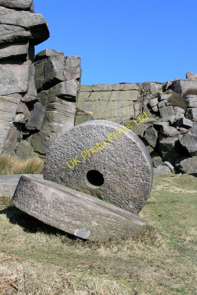 Photo 6"x4" Abandoned millstones beneath Stanage Edge Hathersage c2008