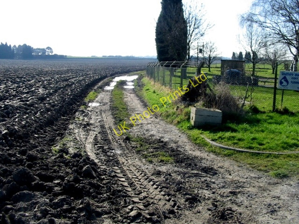 Photo 6"x4" Farm track across the fields from Fleming Road Coombe\/TR2957 c2008