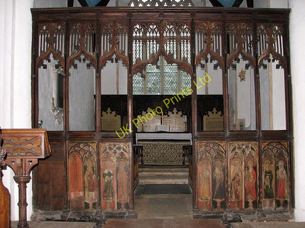 Photo 6"x4" The church of St Peter & St Paul - rood screen Barnham Broom c2008