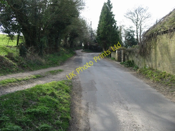 Photo 6"x4" Looking SW along Homestead Lane Studdal c2008