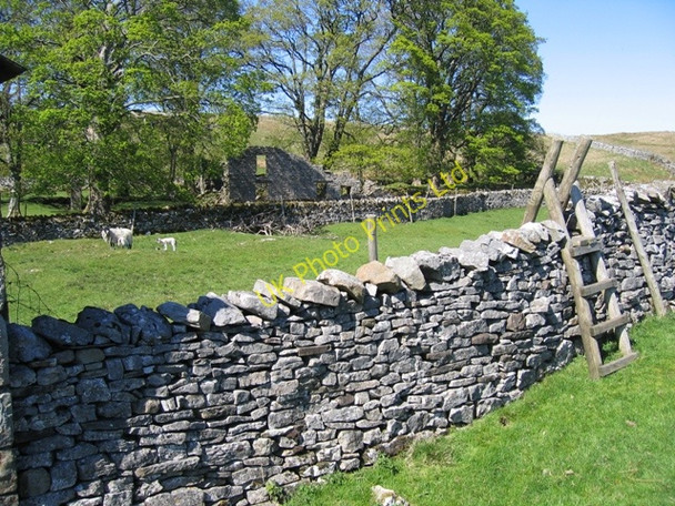 Photo 6"x4" Enclosure and stile at Thorns Ribble Head\/SD7779 c2007
