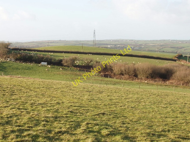 Photo 6"x4" Fields by Warbstow Bury Downinney c2008