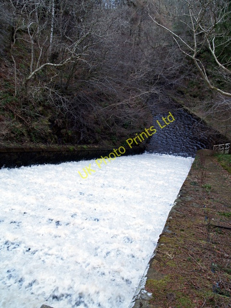 Photo 6"x4" Lower spillway, Edgelaw Reservoir Rosebery c2008