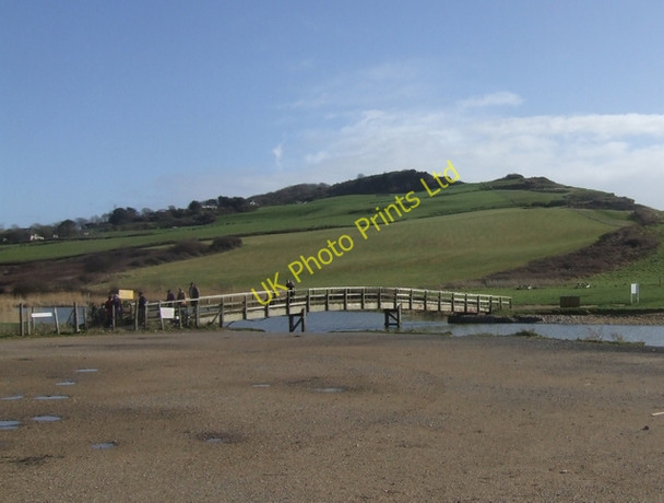 Photo 6"x4" Footbridge over the River Char, Charmouth Lyme Regis c2008